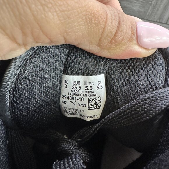 Puma Rebound Layup Women's size 5.5 Black Pink Midtop Shoes 394891-40 - Picture 8 of 8